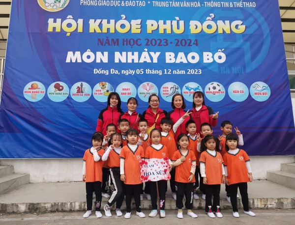🌻🌻🌻Thành tích xuất sắc đạt giải Nhất trong tổng số 27 trường MN toàn quận Đống Đa tham gia thi đấu môn 