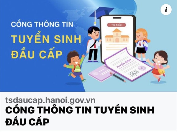 THÔNG TIN TUYỂN SINH TRỰC TUYẾN CHO TRẺ 5 TUỔI VÀO TRƯỜNG MẦM NON