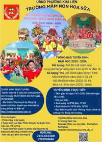 thong bao tuyen sinh – truong mam non hoa sua - truong mam non hoa sua