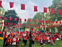 cac be truong mam non hoa sua cung hoa nhip nhung trai tim viet nam 💖💖💖 to quoc dang keu ten minh tieng nui song dang giuc gia trong tim ta song cung dang dang trao thay trong ta tu hao d - truong mam non hoa sua