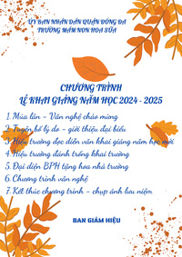 💝🎉💝 chuong trinh le khai giang nam hoc 2024 2025 💝🎉💝 - truong mam non hoa sua